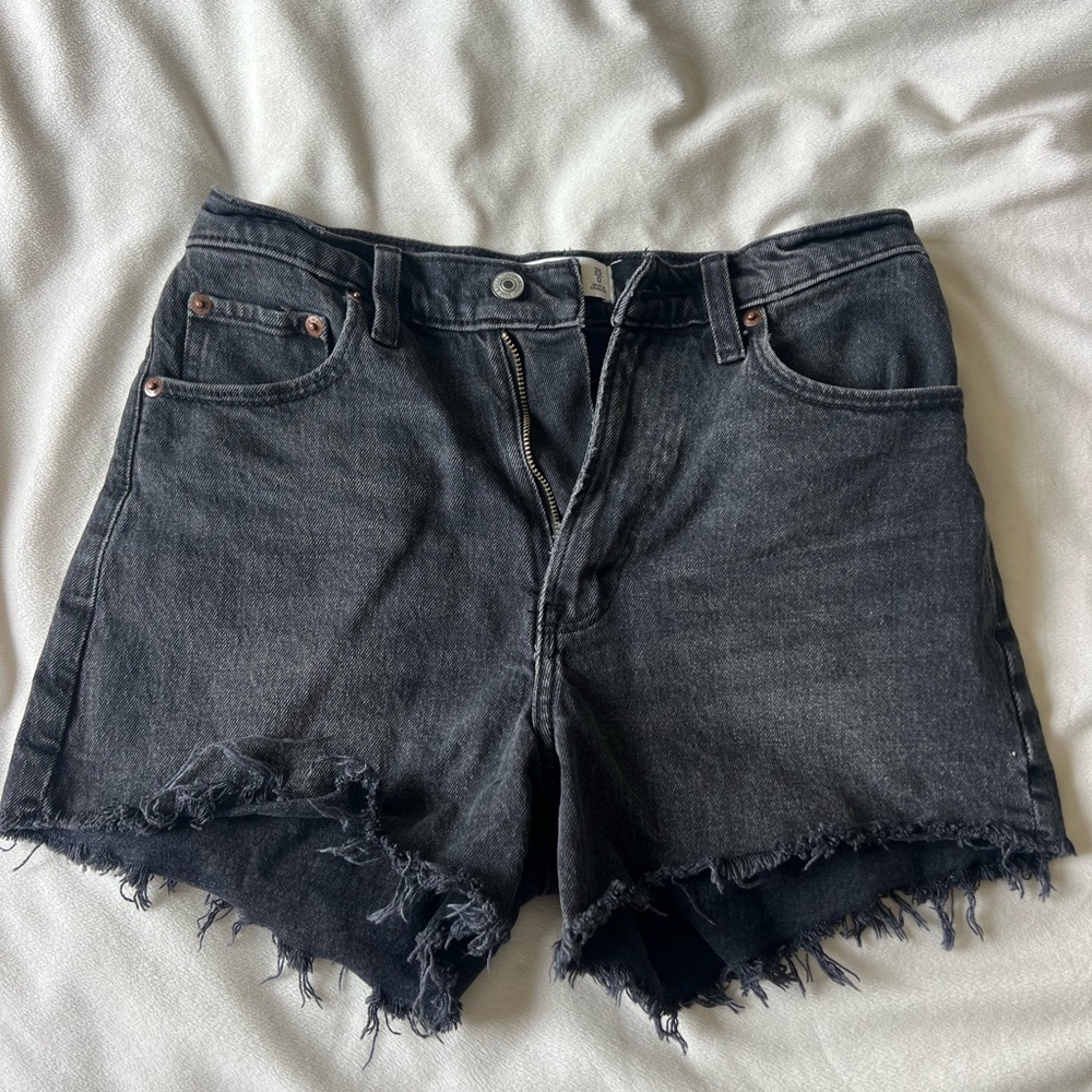 Women's Black Denim Shorts